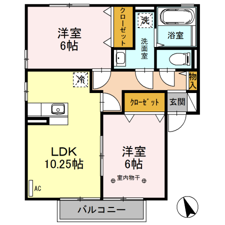 アルカディアの間取り
