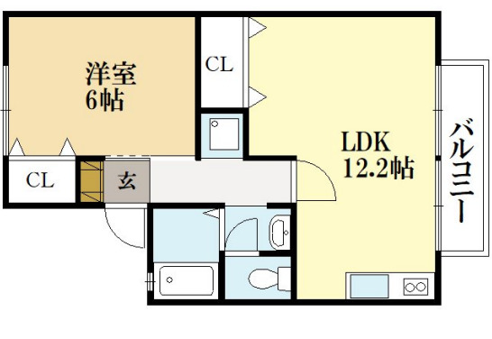 セジュールＰＯＰＯの間取り