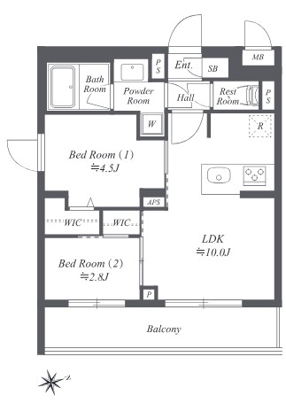 ブランシエスタ用賀の間取り