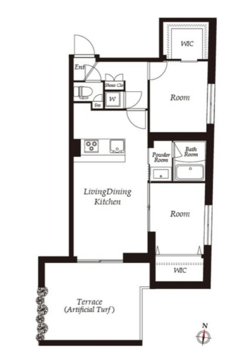 THE CLASS EXCLUSIVE RESIDENCEの間取り