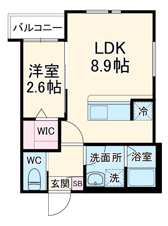 KLEIS新所沢Ⅱの間取り