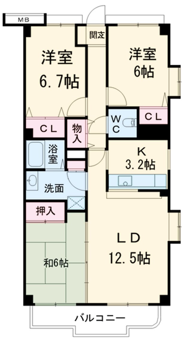 アーク昭島レジデンスの間取り