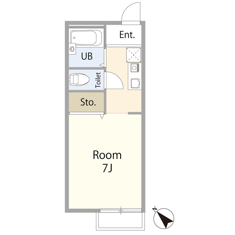 フローラAの間取り
