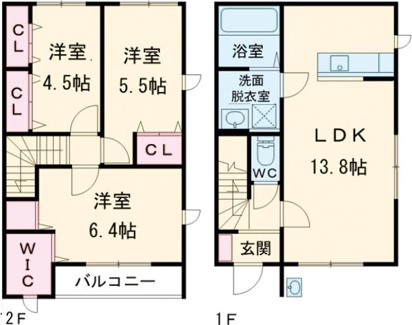 メゾンミレ Aの間取り