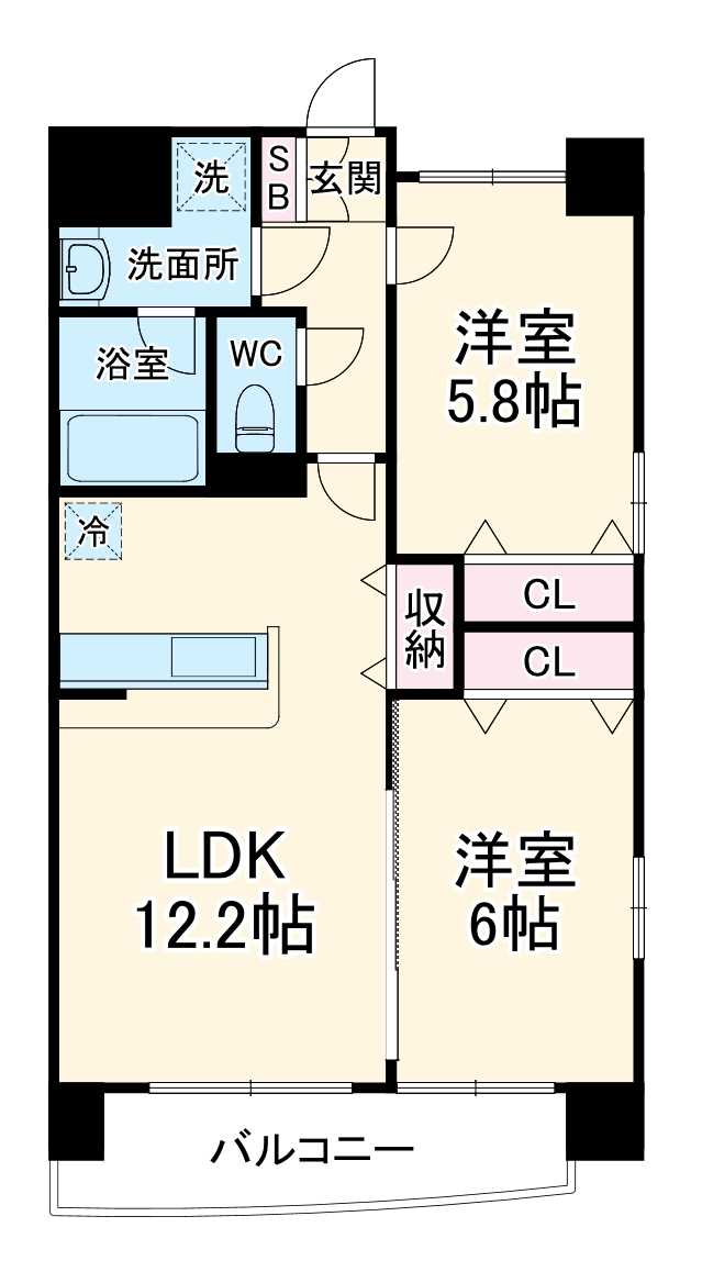 プレリュード桜木町の間取り