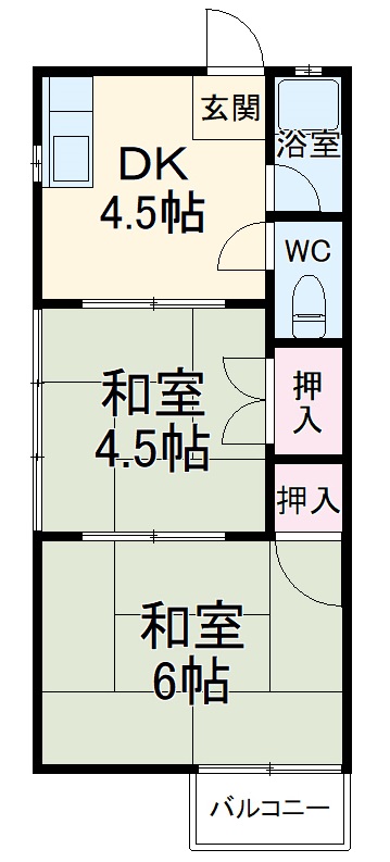 フォーブル内野の間取り
