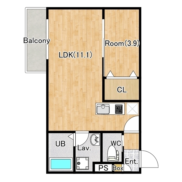 ジーメゾン春日部下蛭田の間取り