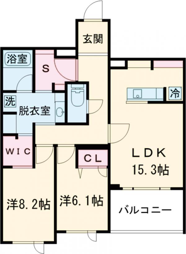 ウィズプラス三鷹の間取り
