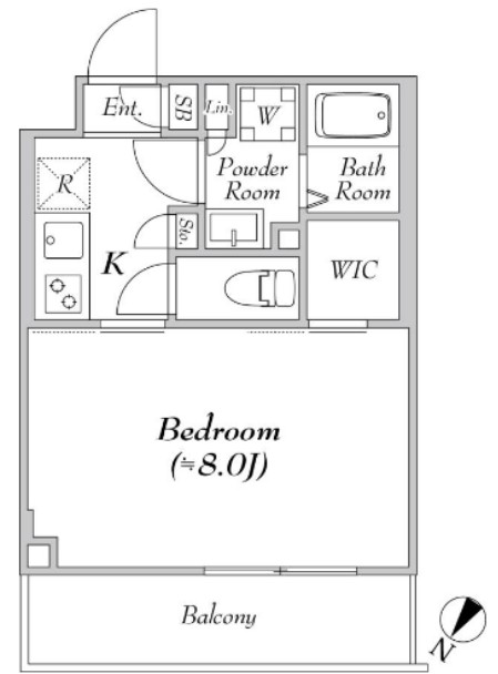 ルネサンスコート高田馬場Calmeの間取り