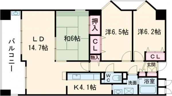 アンソレイエの間取り