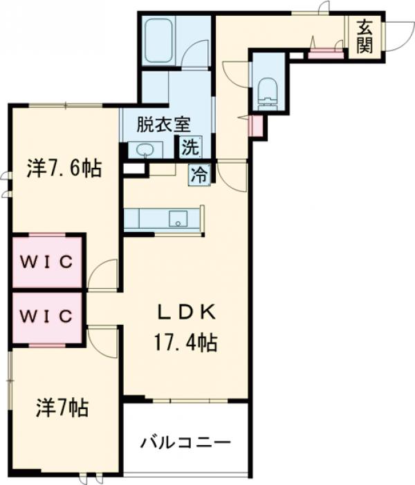 ウィズプラス三鷹の間取り
