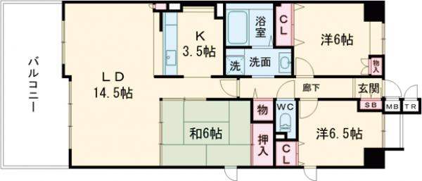 アンソレイエの間取り