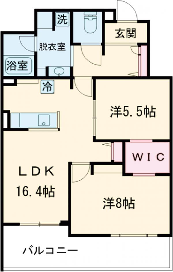 ウィズプラス三鷹の間取り