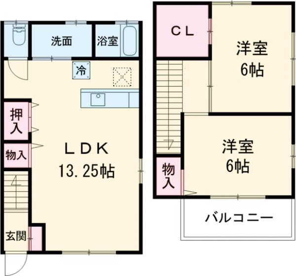 コート・ソレイユ D棟の間取り