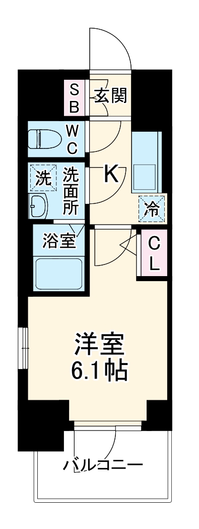 エスリード大阪リエートの間取り