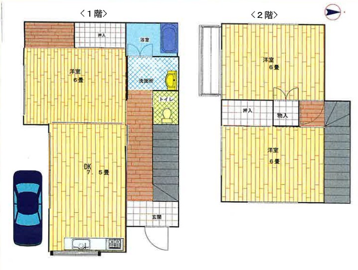 小深町貸家の間取り