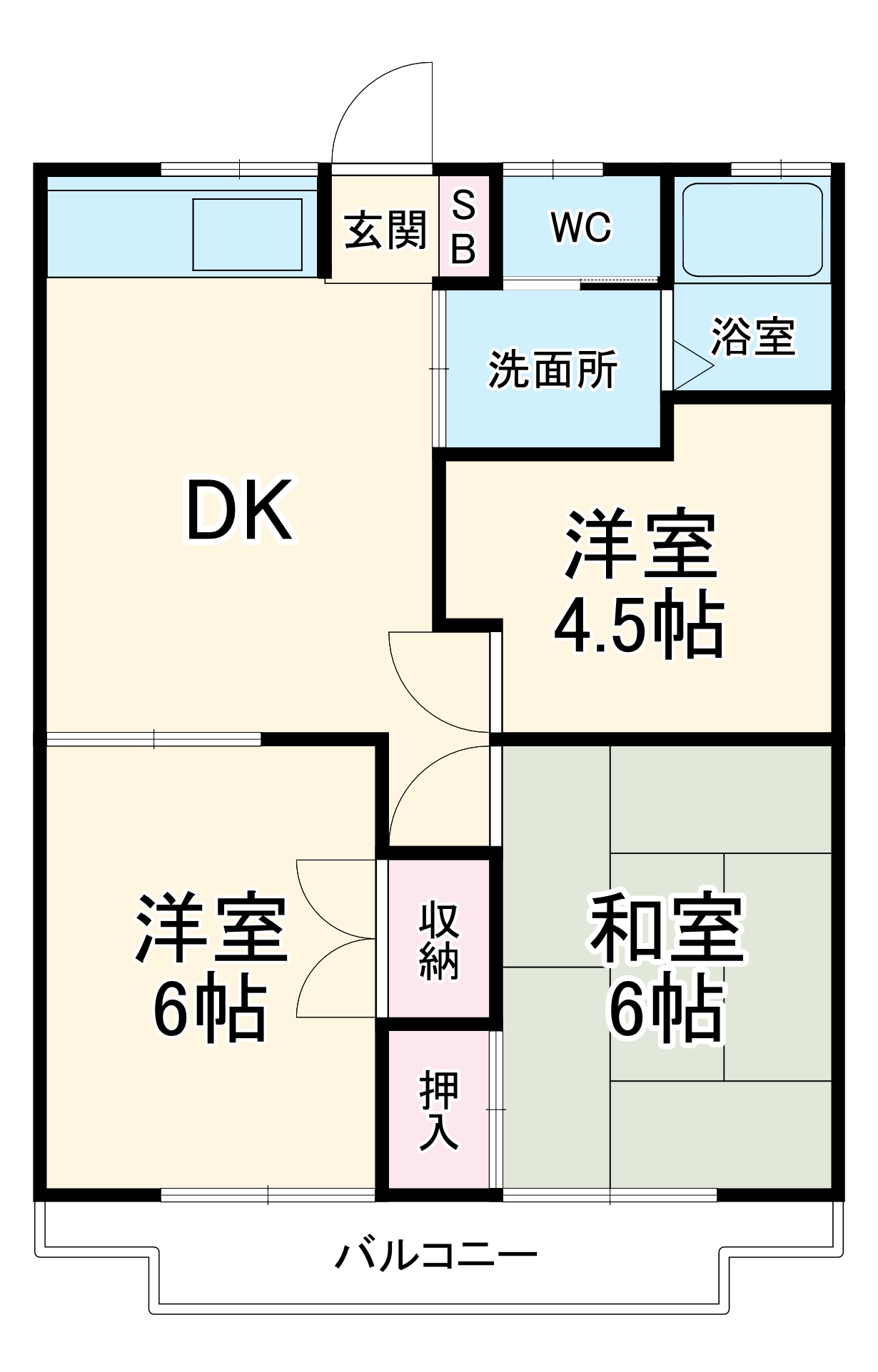 コーポコスモスの間取り