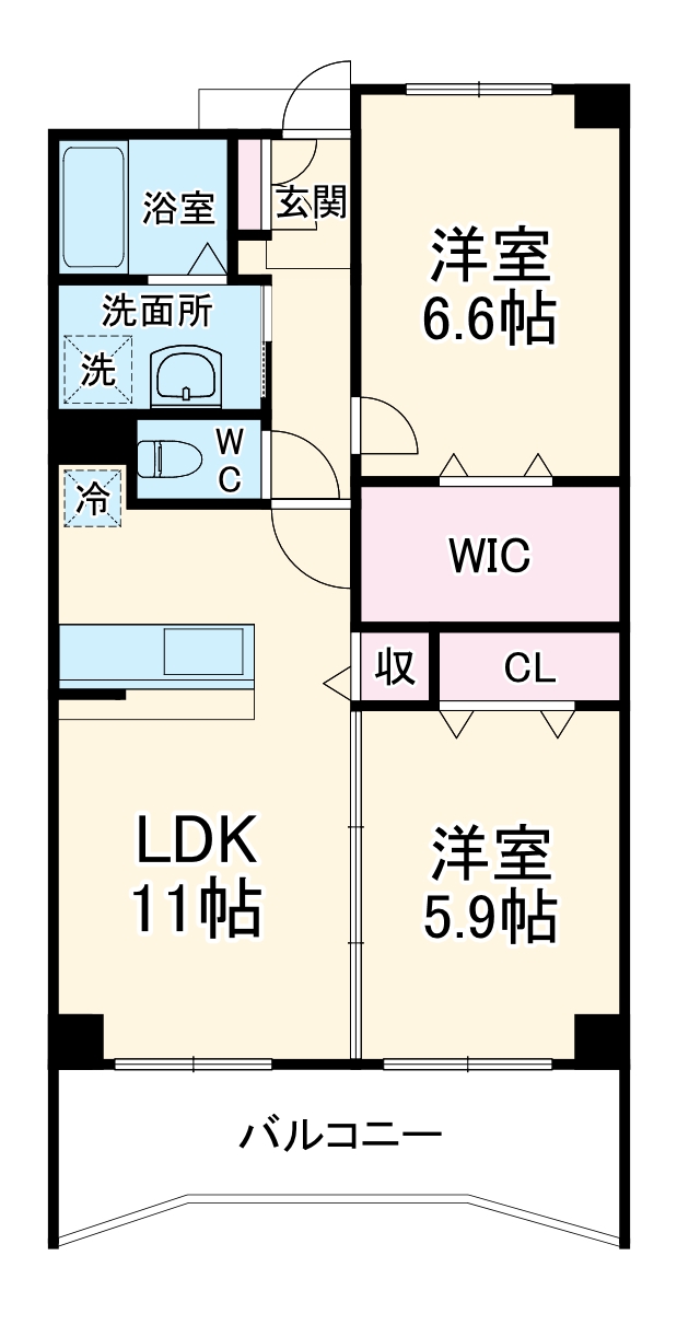 シエーヌビラージュIの間取り