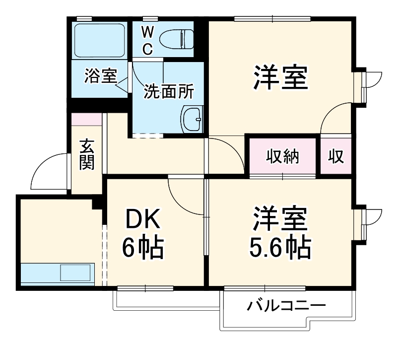 ルミエール茅ヶ崎 Bの間取り