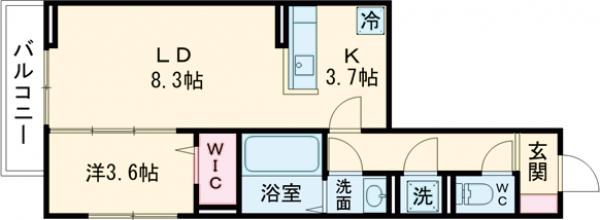 白鳥の完工年月（2025年9月）築の賃貸アパートの間取り