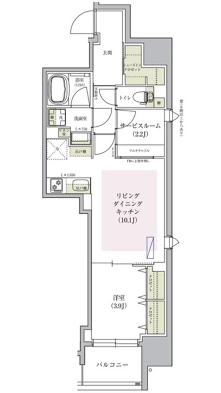 アーバネックス堺筋本町の間取り