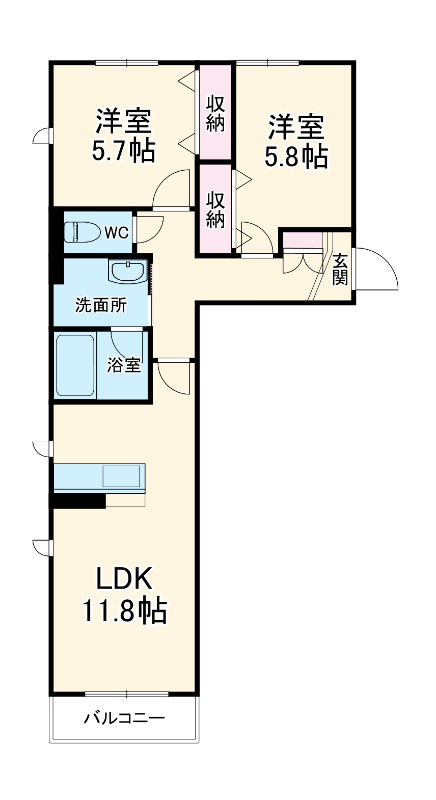 アルコバレーノ茅ヶ崎の間取り