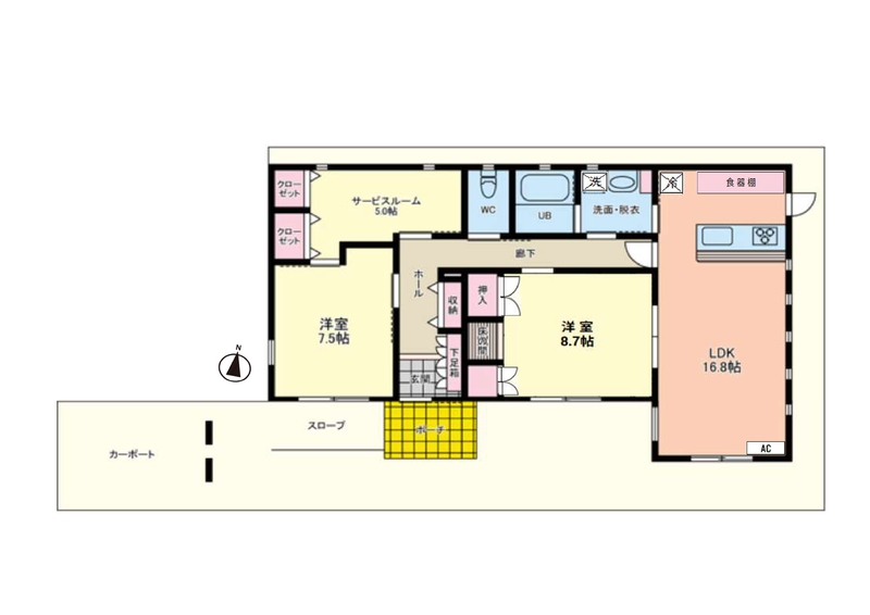 クレールアビタシオンの間取り