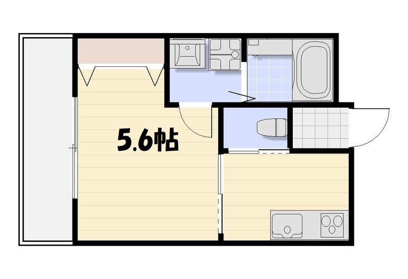 Lyk都町B棟の間取り