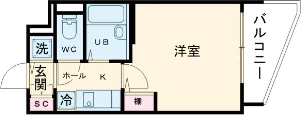 レジデンス新宿中落合の間取り