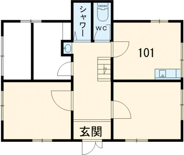 フレンズハウス(学生限定シェアハウス)の間取り
