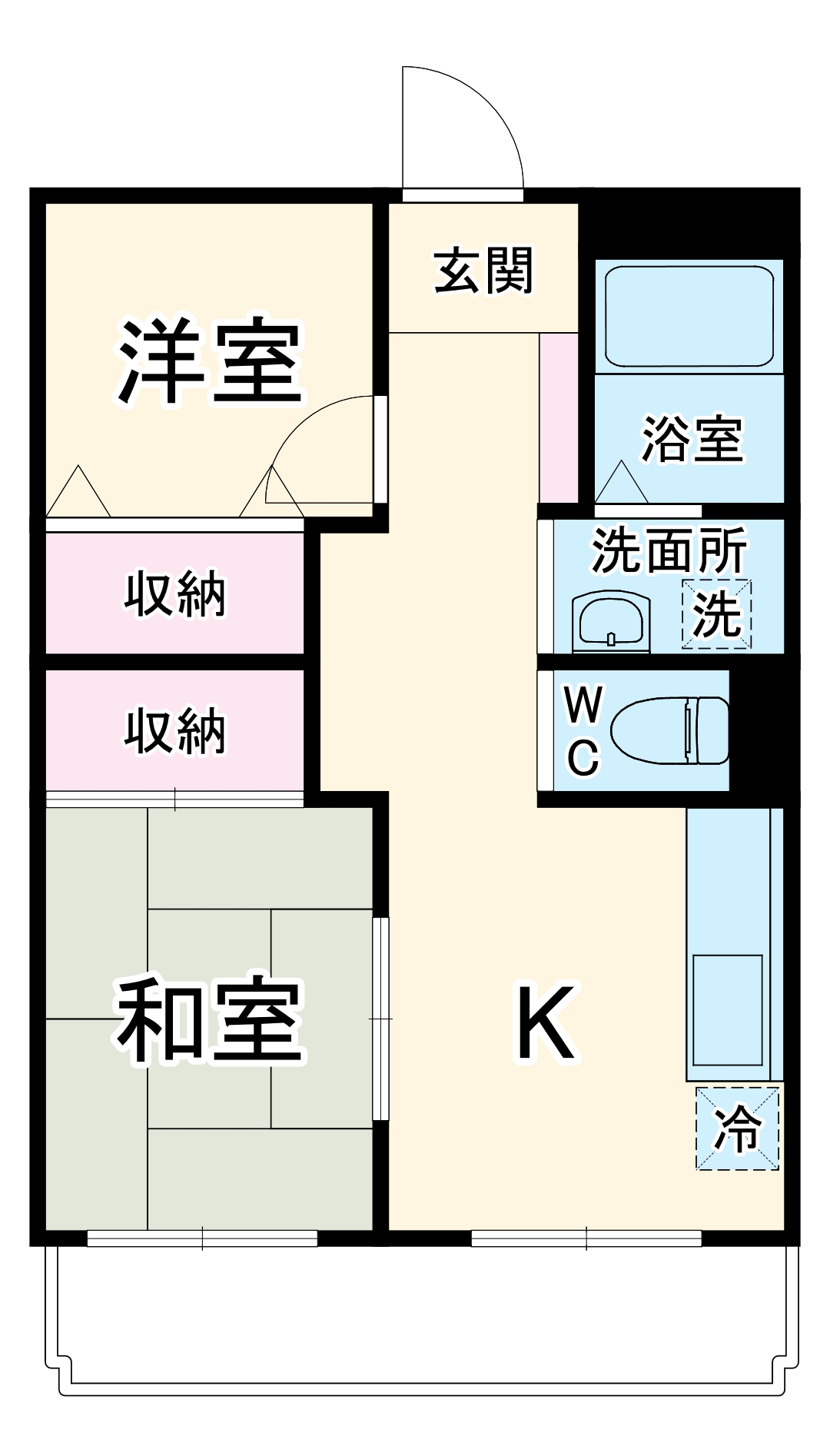 ソレイユ吉野町の間取り