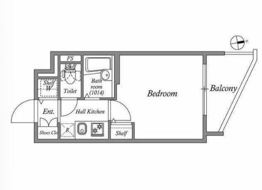 レジデンス新宿中落合の間取り