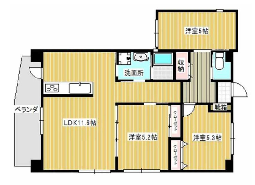 グラン松川の間取り