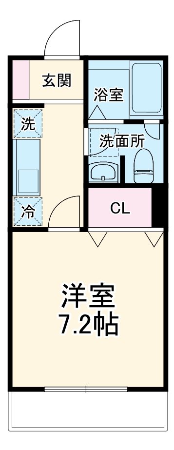 読売ランド前エスケーハウスの間取り