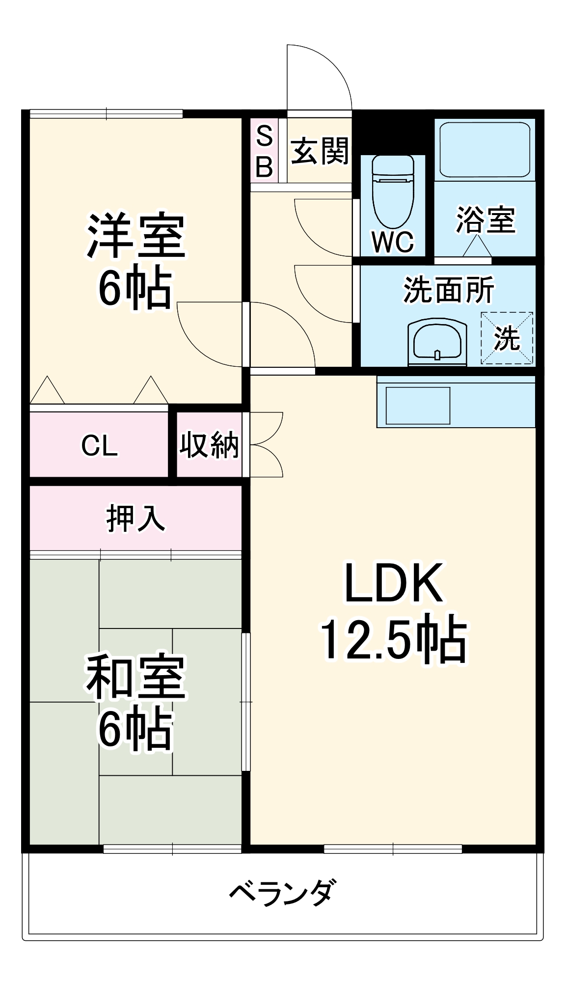 クレスト星が丘の間取り