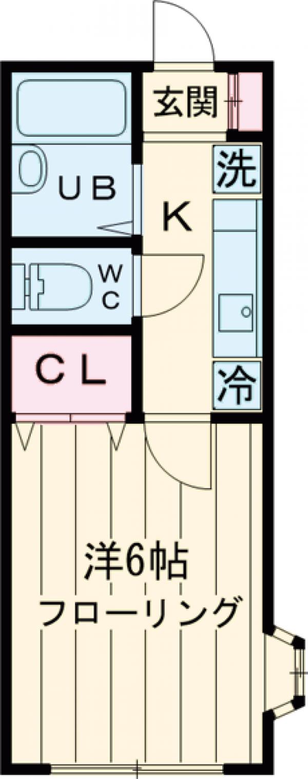 ハウス池亀1号館の間取り