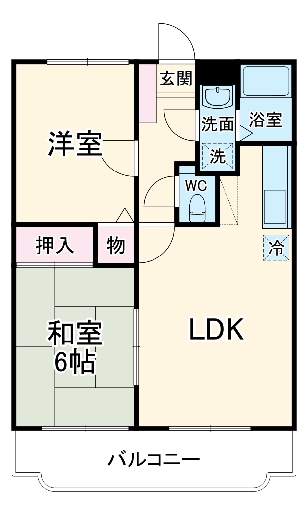 エマーレ北越谷の間取り
