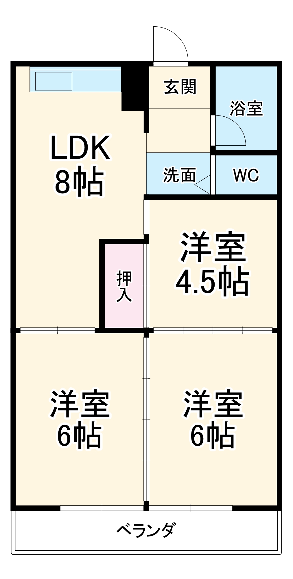 第3神野ハイツの間取り