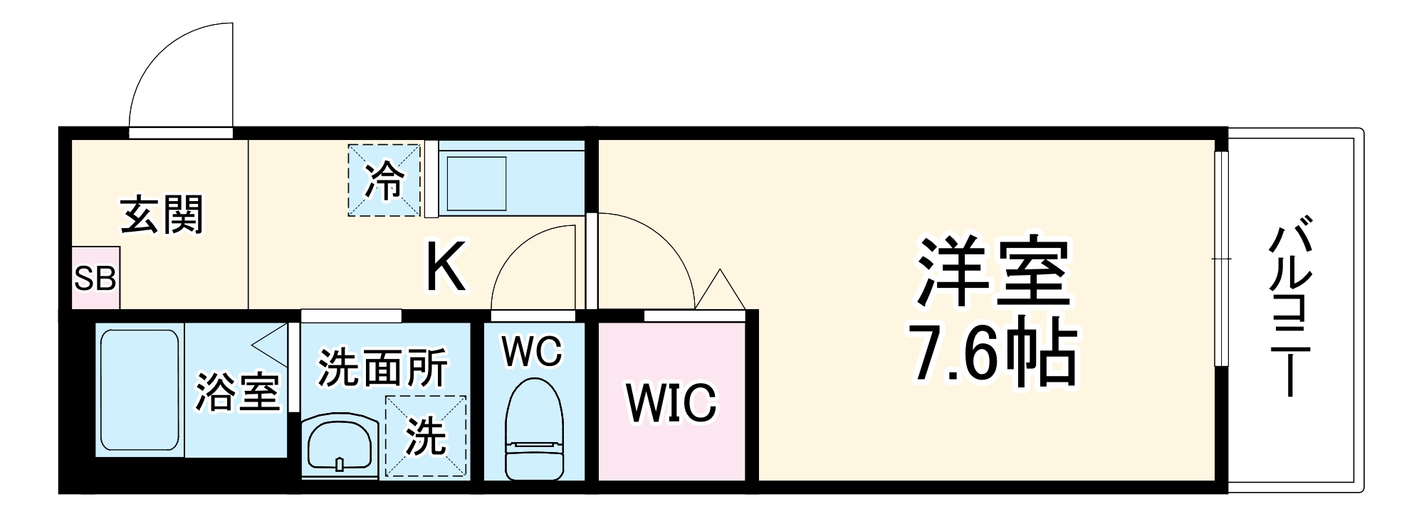(仮称)キャメル所沢狭山ヶ丘3Bの間取り
