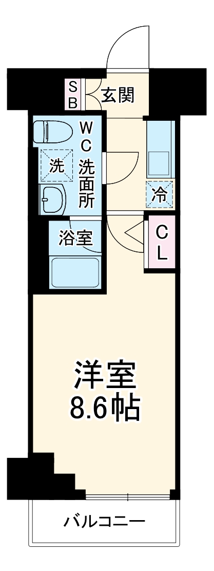 ジェノヴィア大師橋の間取り