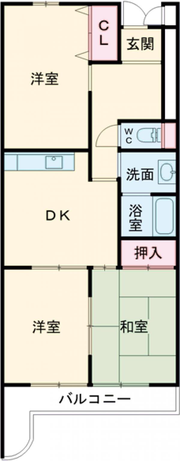 センチュリー芝久保第2の間取り
