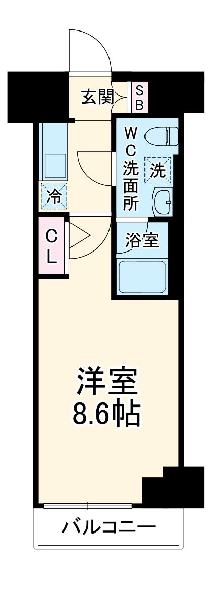 ジェノヴィア大師橋の間取り