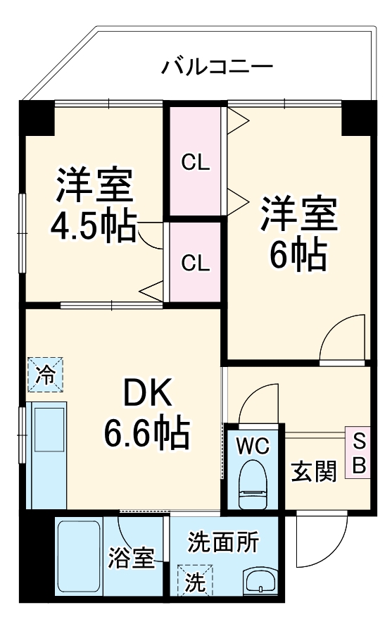 ポートヴィラ本牧Ⅱの間取り
