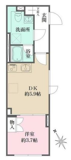 Fika大井町の間取り