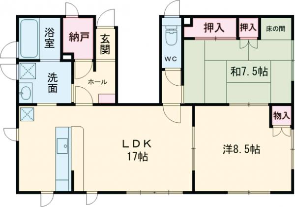 西片倉タウンハウスの間取り