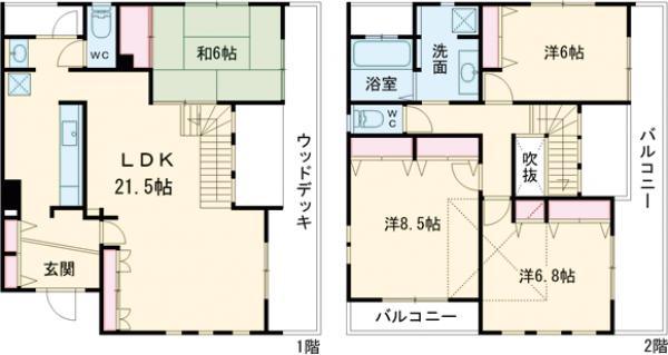 本町田戸建の間取り
