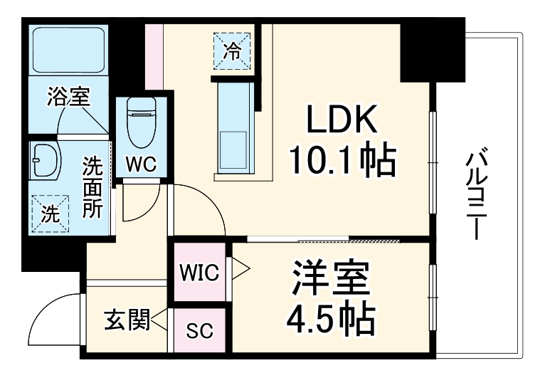 ジョワイユ新大阪の間取り