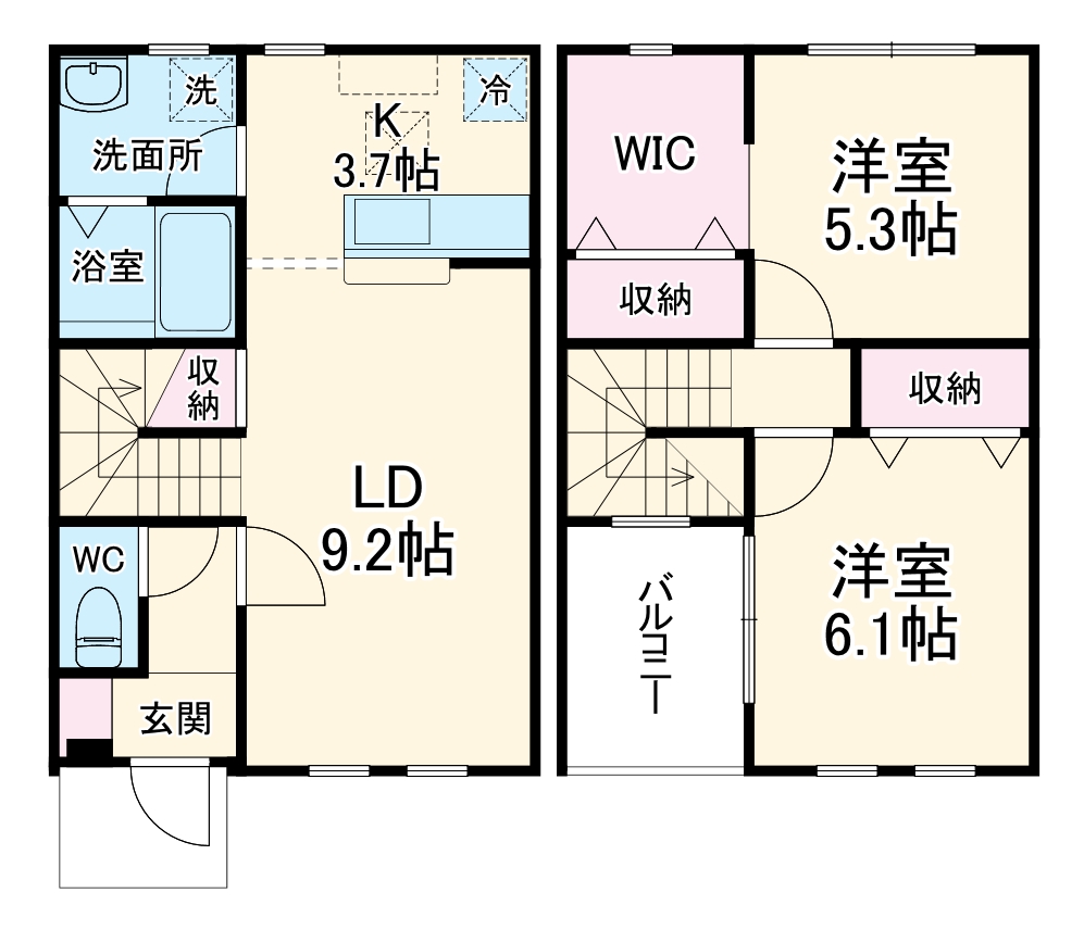 ペルシークの間取り