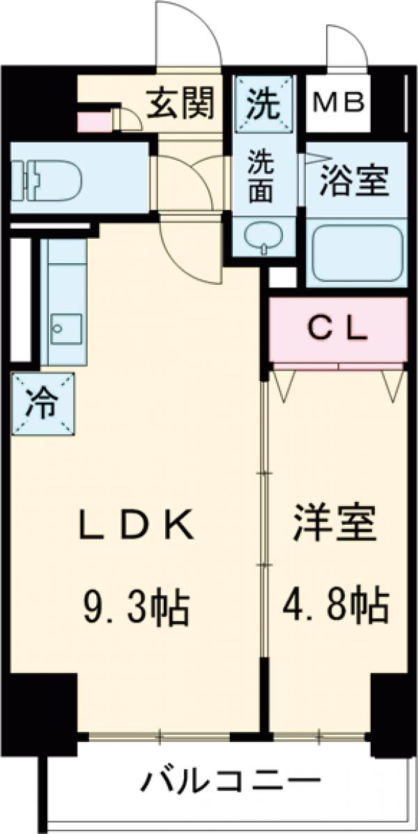 グランジュ大濠の間取り