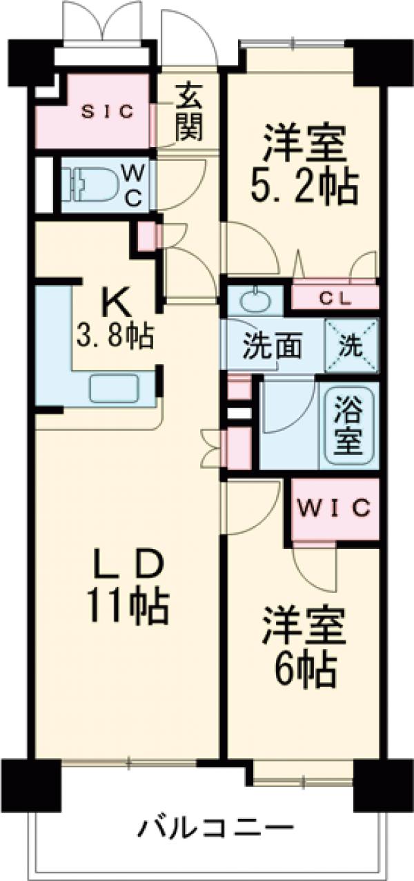 コンフォリア板橋仲宿の間取り